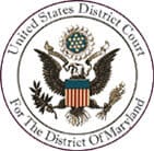 United States District Court badge for the District of Maryland